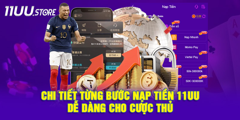 Hướng dẫn từng bước nạp tiền vào tài khoản 11UU nhanh chóng